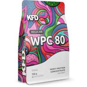 80% WPC protein KFD Regular WPC 80 750 g s příchutí mléčné smetany po expiraci