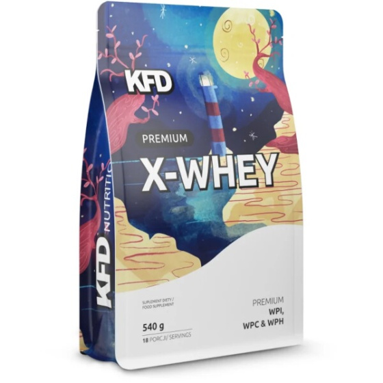 WPI WPC & WPH Whey protein KFD Premium X-Whey 540 g po expiraci