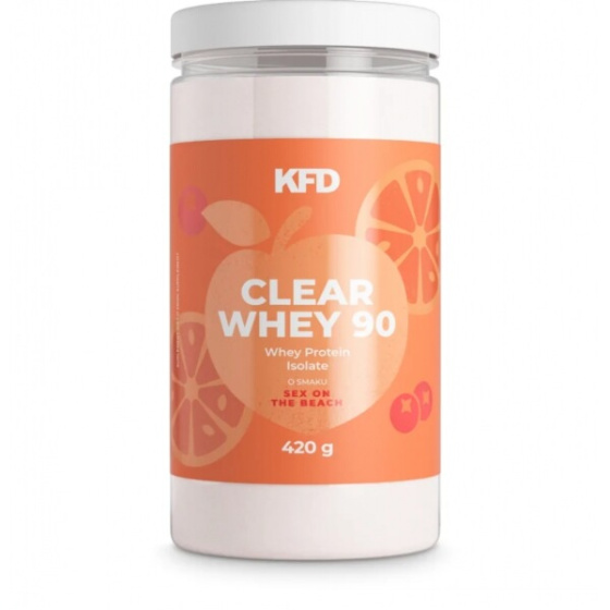 KFD Clear Whey 90% WPI 420 g s příchutí Sex on the beach po expiraci