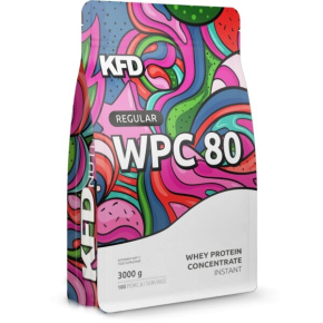 80% WPC protein KFD Regular+ WPC 80 3000 g s příchutí mascarpone před expirací